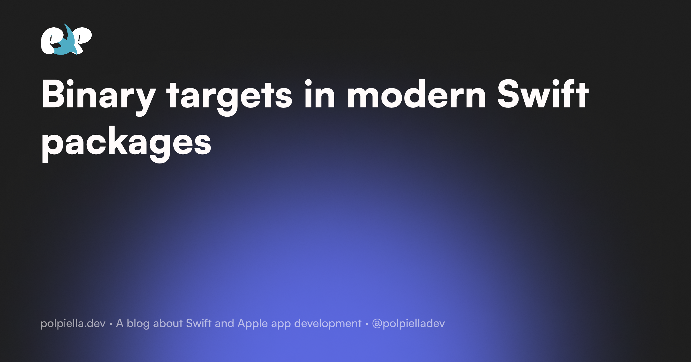 Binary targets in modern Swift packages