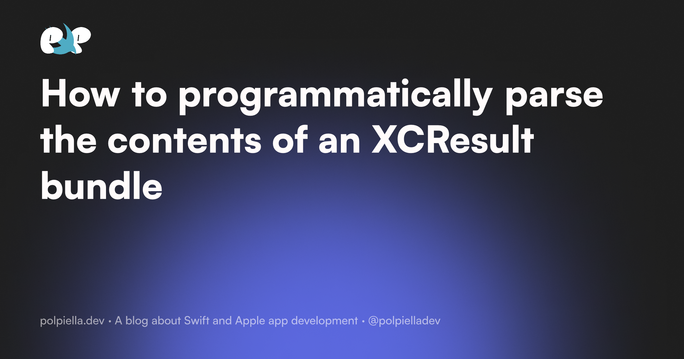 How to programmatically parse the contents of an XCResult bundle