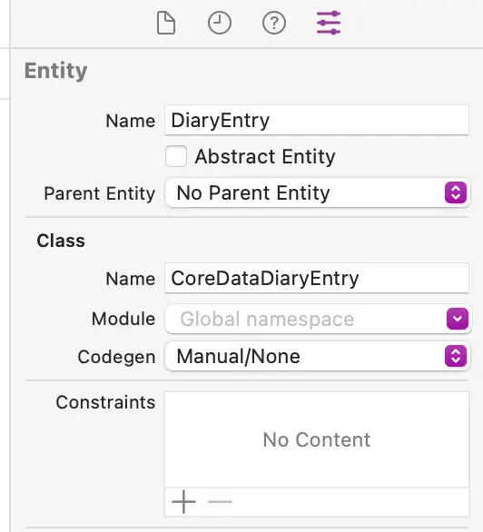 Turn the codegen setting to manual/none and change the class name to the new Core Data name